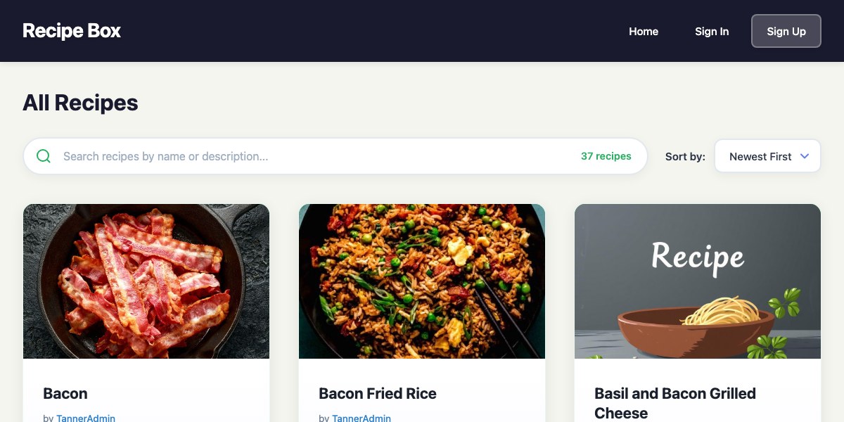 Recipe App Infrastructure